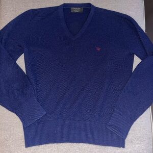 Vintage Dior Navy V-Neck sweater